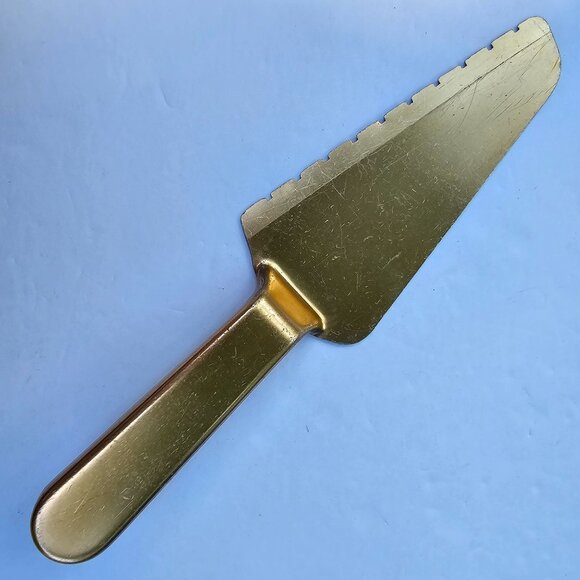 Pie Cake Slicer Serving Spatula 9.5" Long Copper Aluminum - Picture 2 of 5